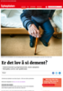 Er det lov å si dement?