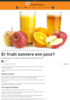 Er frukt sunnere enn juice?
