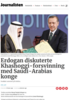 Erdogan diskuterte Khashoggi-forsvinning med Saudi-Arabias konge