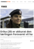 Erika (20) er akkurat den lærlingen Forsvaret vil ha