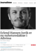 Erlend Hansen Juvik er ny nyhetsredaktør i Adressa