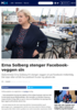 Erna Solberg stenger Facebook-veggen sin