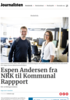 Espen Andersen fra NRK til Kommunal Rappport
