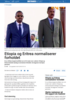 Etiopia og Eritrea normaliserer forholdet