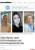 Etterlyser mer informasjon om koronapasientene