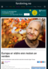 Europa er eldre enn resten av verden
