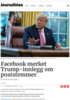 Facebook merket Trump-innlegg om poststemmer
