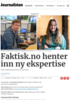 Faktisk.no henter inn ny ekspertise