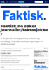 Faktisk.no søker journalist/faktasjekker