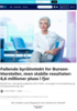 Fallende byråinntekt for Burson-Marsteller, men stabile resultater: 6,6 millioner pluss i fjor