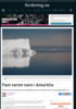 Fant varmt vann i Antarktis