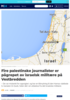 Fire palestinske journalister er pågrepet av israelsk militære på Vestbredden