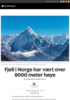 Fjell i Norge har vært over 8000 meter høye