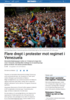 Flere drept i protester mot regimet i Venezuela