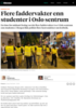 Flere faddervakter enn studenter i Oslo sentrum