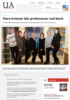 Flere kvinner blir professorer ved Nord