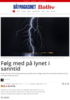 Følg med på lynet i sanntid