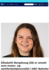 FOLK Elisabeth Bergskaug (25) er ansatt som motor- og samferdselsjournalist i ABC Nyheter