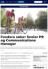 Foodora søker Senior PR and Communications Manager