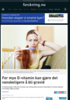 For mye D-vitamin kan gjøre det vanskeligere å bli gravid