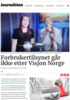 Forbrukertilsynet går ikke etter Visjon Norge