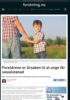 Foreldrene er årsaken til at unge får sosialstønad