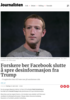 Forskere ber Facebook slutte å spre desinformasjon fra Trump