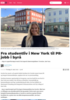 Fra studentliv i New York til PR-jobb i byrå
