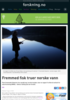 Fremmed fisk truer norske vann
