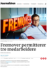 Fremover permitterer tre medarbeidere