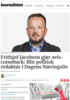 Frithjof Jacobsen gjør avis-comeback: Blir politisk redaktør i Dagens Næringsliv