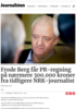 Frode Berg får PR-regning på nærmere 300.000 kroner fra tidligere NRK-journalist