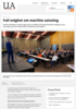 Full enighet om maritim satsning