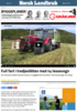 Full fart i tredjeslåtten med ny lessevogn
