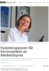Fysioterapeuten får koronastøtte av Medietilsynet