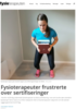 Fysioterapeuter frustrerte over sertifiseringer