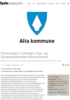 Fysioterapeut 2 stillinger i Ergo- og fysioterapitjenesten Alta kommune