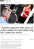 - Fysioterapeuter bør bidra til at terskelen for styrketrening blir lavere for eldre