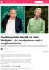 Geelmuyden hardt ut mot Vedum: - Du manipulerer ved å omgå sannheter