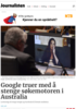 Google truer med å stenge søkemotoren i Australia