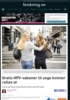 Gratis HPV-vaksiner til unge kvinner rulles ut
