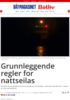 Grunnleggende regler for nattseilas