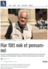 Har fått nok et pensum-nei