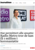 Har permittert alle ansatte: Radio Metro tror de kan få 1 million i koronastøtte