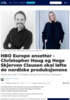 HBO Europe ansetter - Christopher Haug og Hege Skjerven Clausen skal løfte de nordiske produksjonene