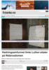 Hedningsamfunnet limte Luther-sitater på Nidarosdomen