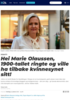 Hei Marie Olaussen, 1900-tallet ringte og ville ha tilbake kvinnesynet sitt!