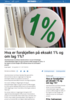 Hva er forskjellen på eksakt 1% og om lag 1%?