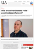Hva er universitetets rolle i postfaktasamfunnet?