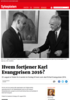 Hvem fortjener Karl Evangprisen 2016?